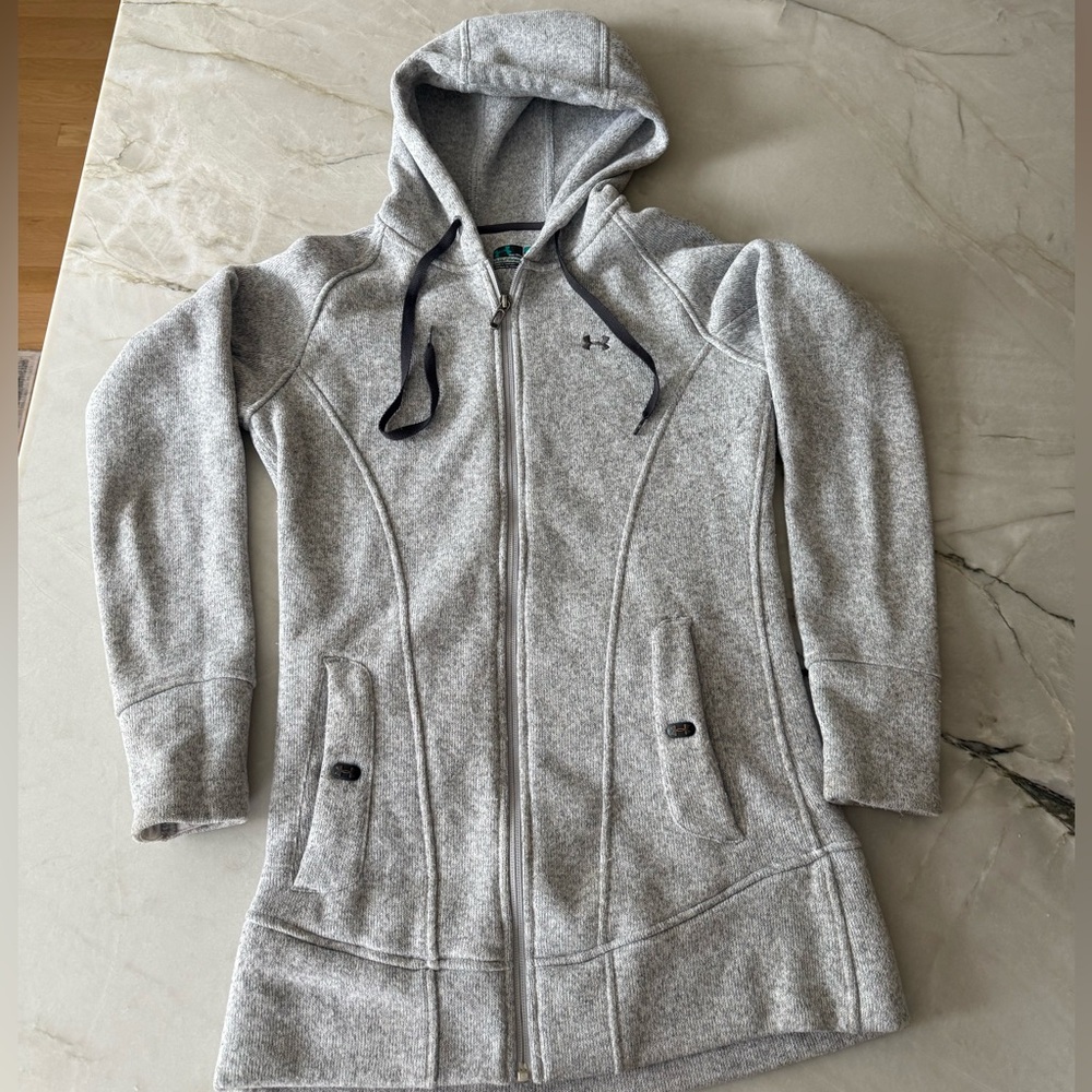 Under Armour Heather Gray Wintersweet Zip Hoodie